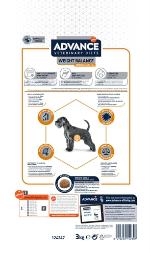 Advance Veterinary Diet Hund Gewicht Balance Mittel / Maxi