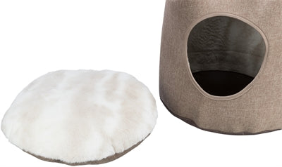 Trixie Katzenkorb Unterstand Nelli Hellbraun / Weiss-Taupe