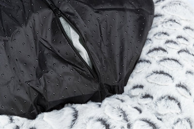 Trixie Katzenkorb Mila Rund Plüsch Weiss/Grau