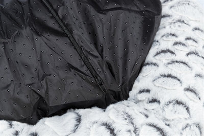 Trixie Katzenkorb Mila Rund Plüsch Weiss/Grau