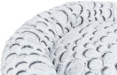 Trixie Katzenkorb Mila Rund Plüsch Weiss/Grau